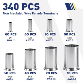 Non Insulated Wire Ferrules Kit - Boxed