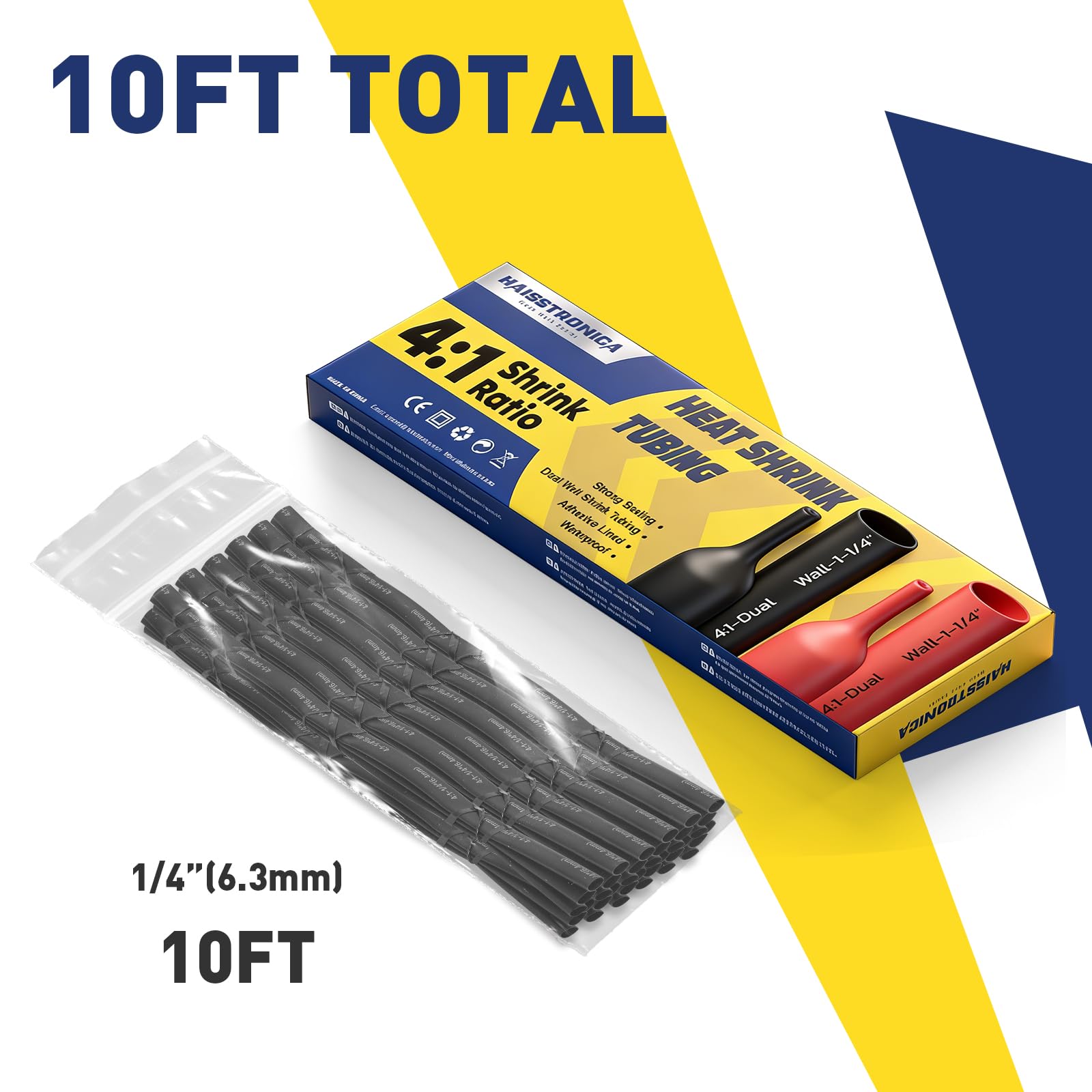 4:1 Heat Shrink Tubing Kit - Black