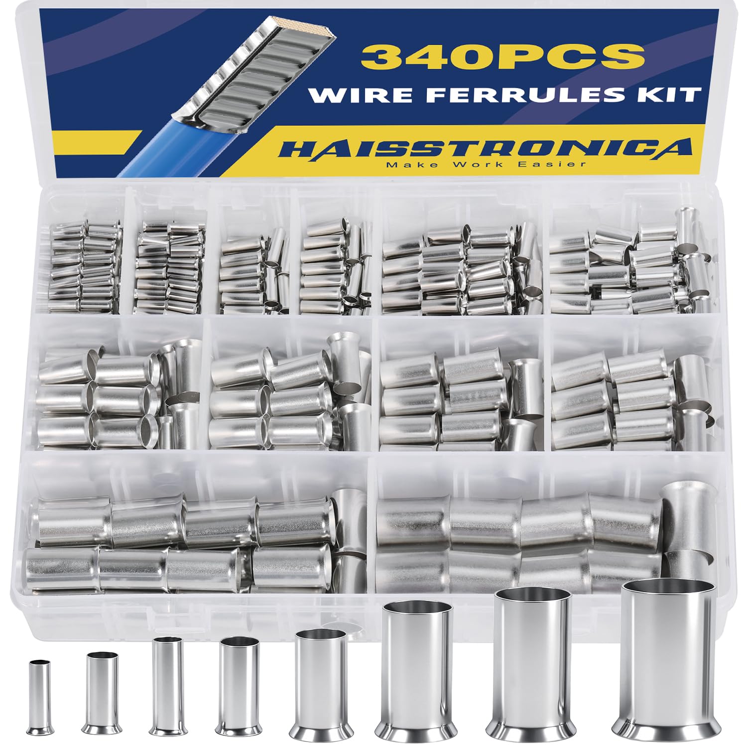 Non Insulated Wire Ferrules Kit - Boxed