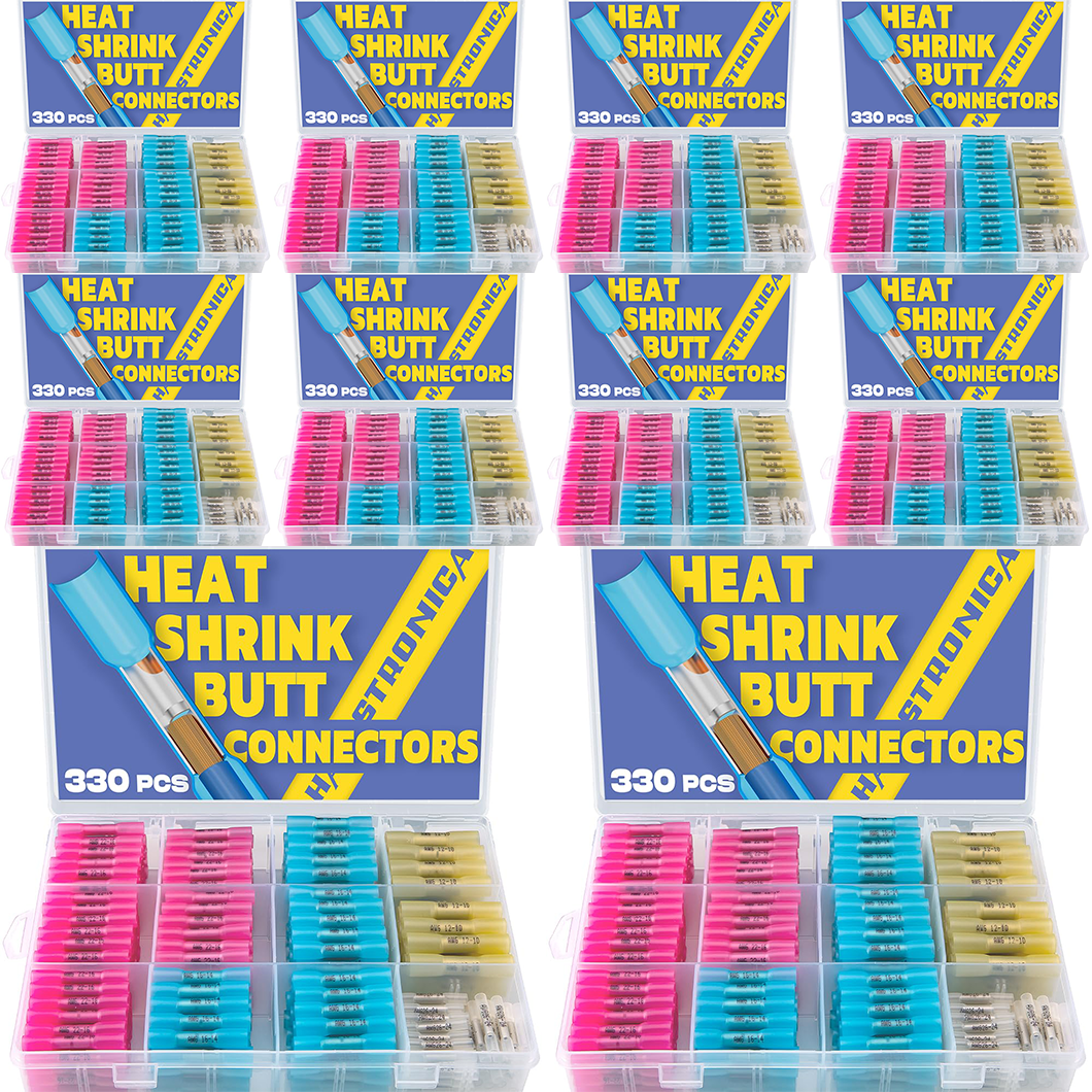 Monthly Stocking - 10*330PCS haisstronica Heat Shrink Butt Connectors
