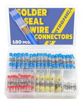 Haisstronica Kit de 180 connecteurs de fils à souder étanches et thermorétractables pour marine, bateaux, électricité, électronique, avions, bateaux, camions, stéréo et joints