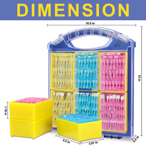 haisstronica 560PCS Heat Shrink Spade Connectors, AWG 22-10 Male Female Wire Spade Terminals, Quick Disconnect Wire Connectors Kit