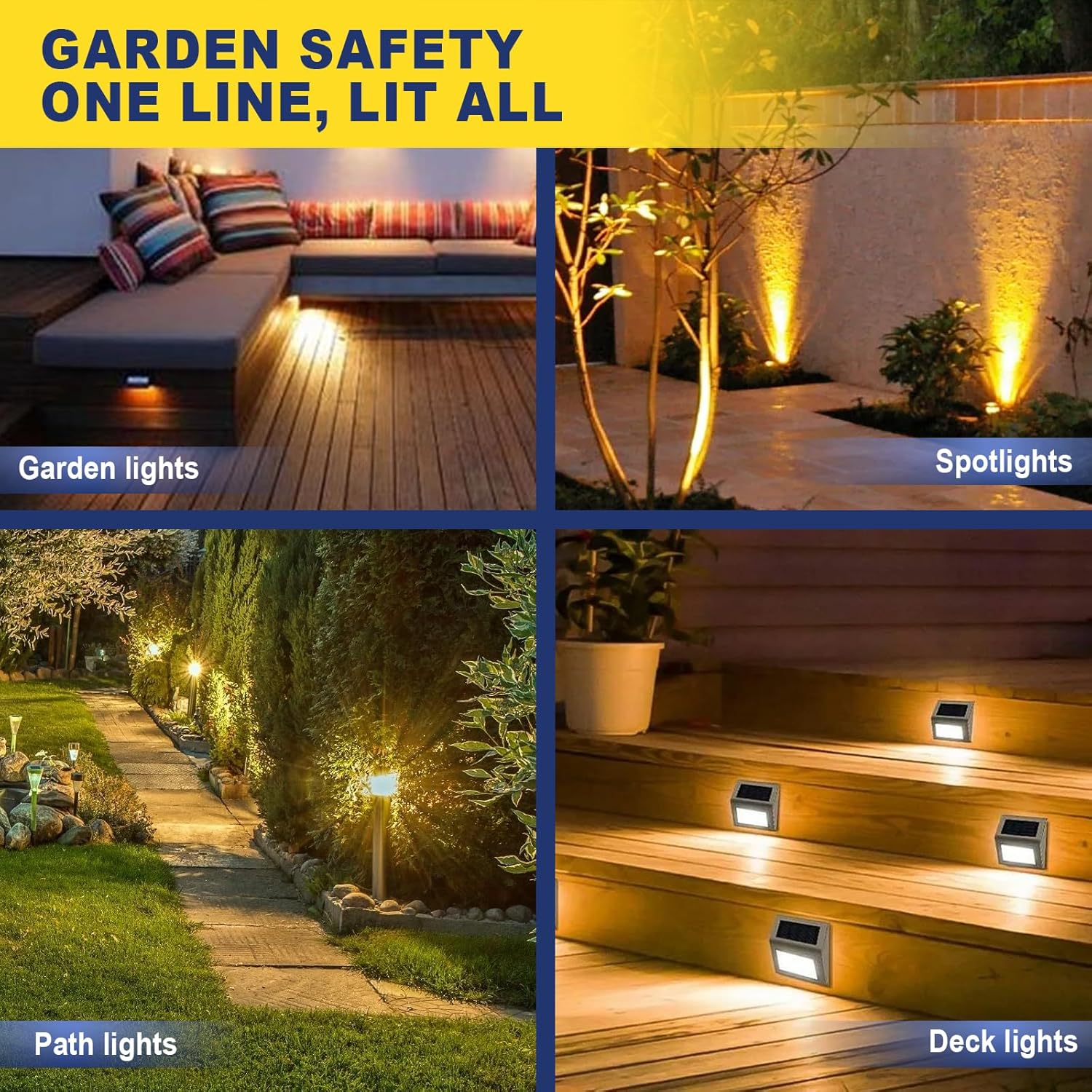 Flexible landscape wire used with garden fixtures