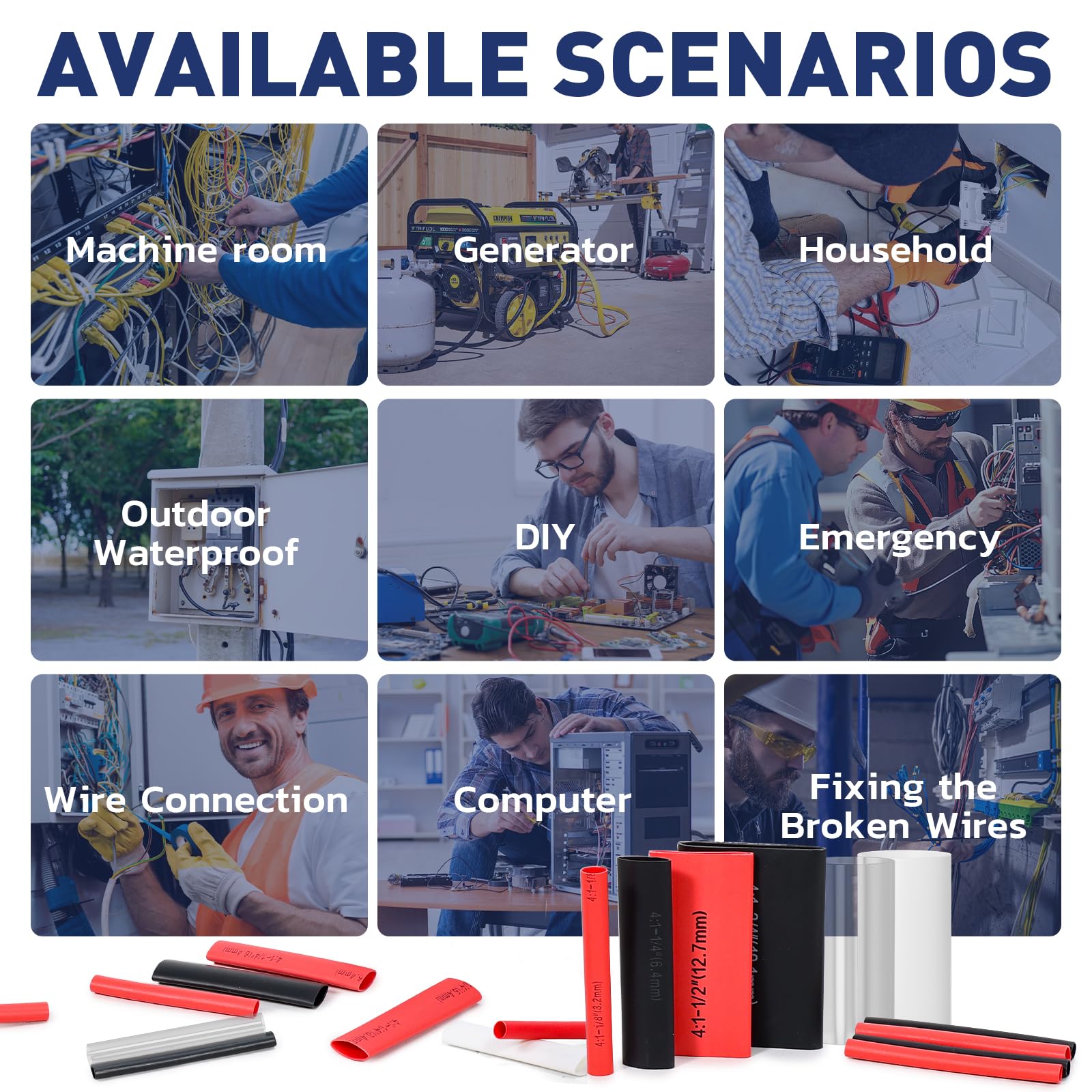 4:1 Heat Shrink Tubing Kit - Boxed