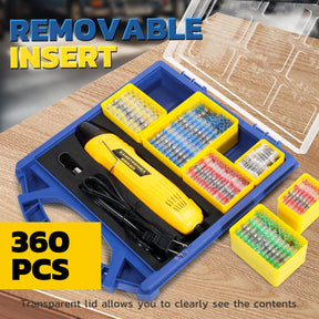 heat gun keyword shot showing application of compact Haisstronica 350W tool on car, truck and boat wiring projects