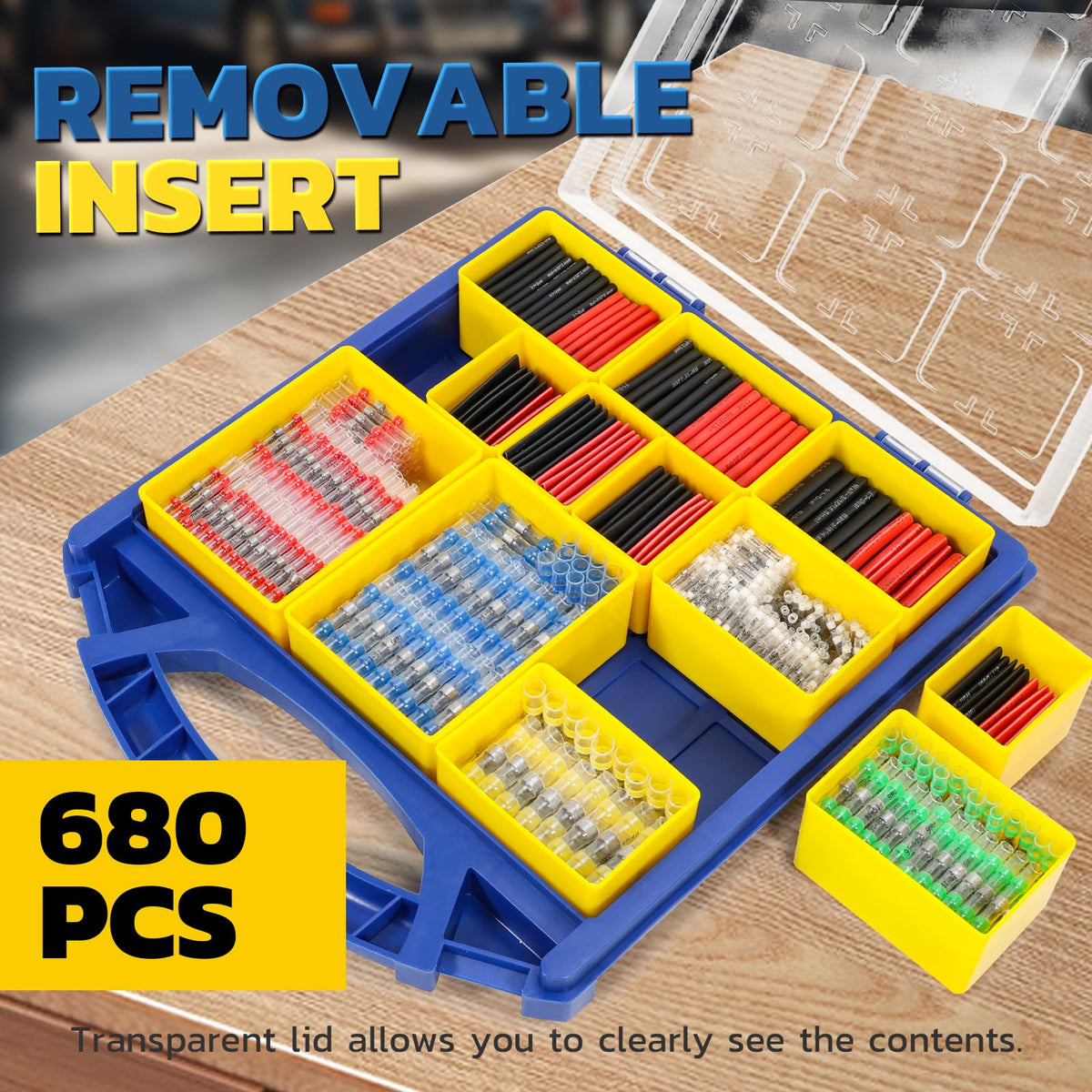 Graphic for solder wire splice showing stripping, twisting and heating using solder seal connectors on cable ends