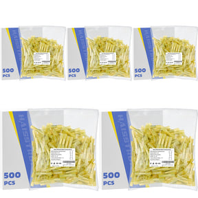 Standard Stock - 5*500PCS 12-10 AWG Yellow Heat Shrink Butt Connectors