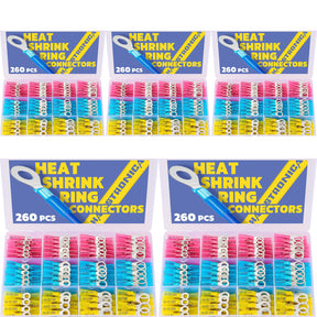 Standard Stock - 5*260PCS Marine Grade Heat Shrink Ring Connectors