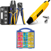 8PCS Crimping Tool Set & Mini Heat Gun & 620 PCS Heat Shrink Wire Connectors