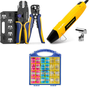 8PCS Crimping Tool Set & Mini Heat Gun & 620 PCS Heat Shrink Wire Connectors