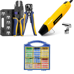 8PCS Crimping Tool Set & Mini Heat Gun & Solder Seal Wire Connectors
