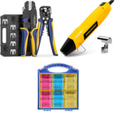 8PCS Crimping Tool Set & Mini Heat Gun & Butt Connectors