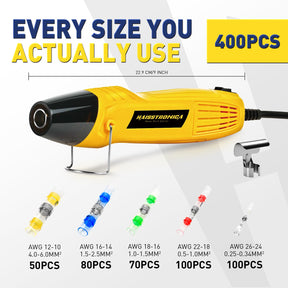 Heat Gun with Solder Seal Wire Connectors