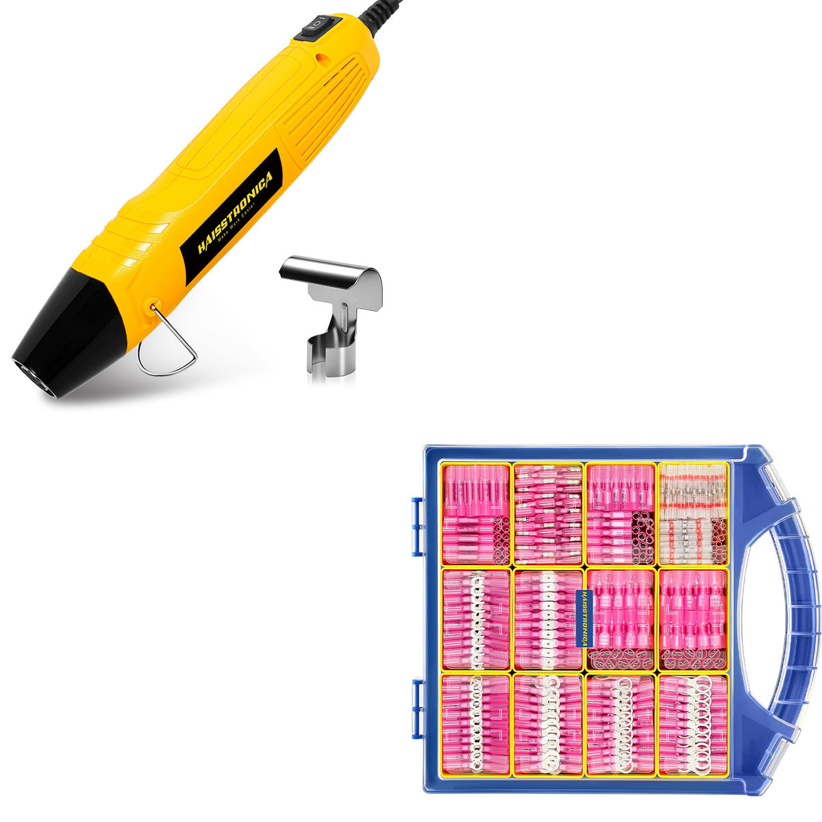Mini Heat Gun 350W & Mixed Heat Shrink Wire Connectors