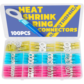 12-10 AWG Heat Shrink Ring Terminals