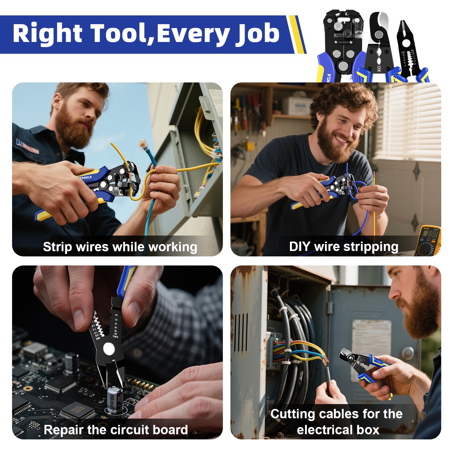 Automatic Wire Stripper Tool Set