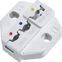 Haisstronica crimp tool die set (AWG 23-10) for automotive wiring and multi-material terminal crimping.