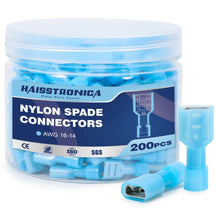 Nylon Spade Connectors Kit AWG 22-10-Bottle