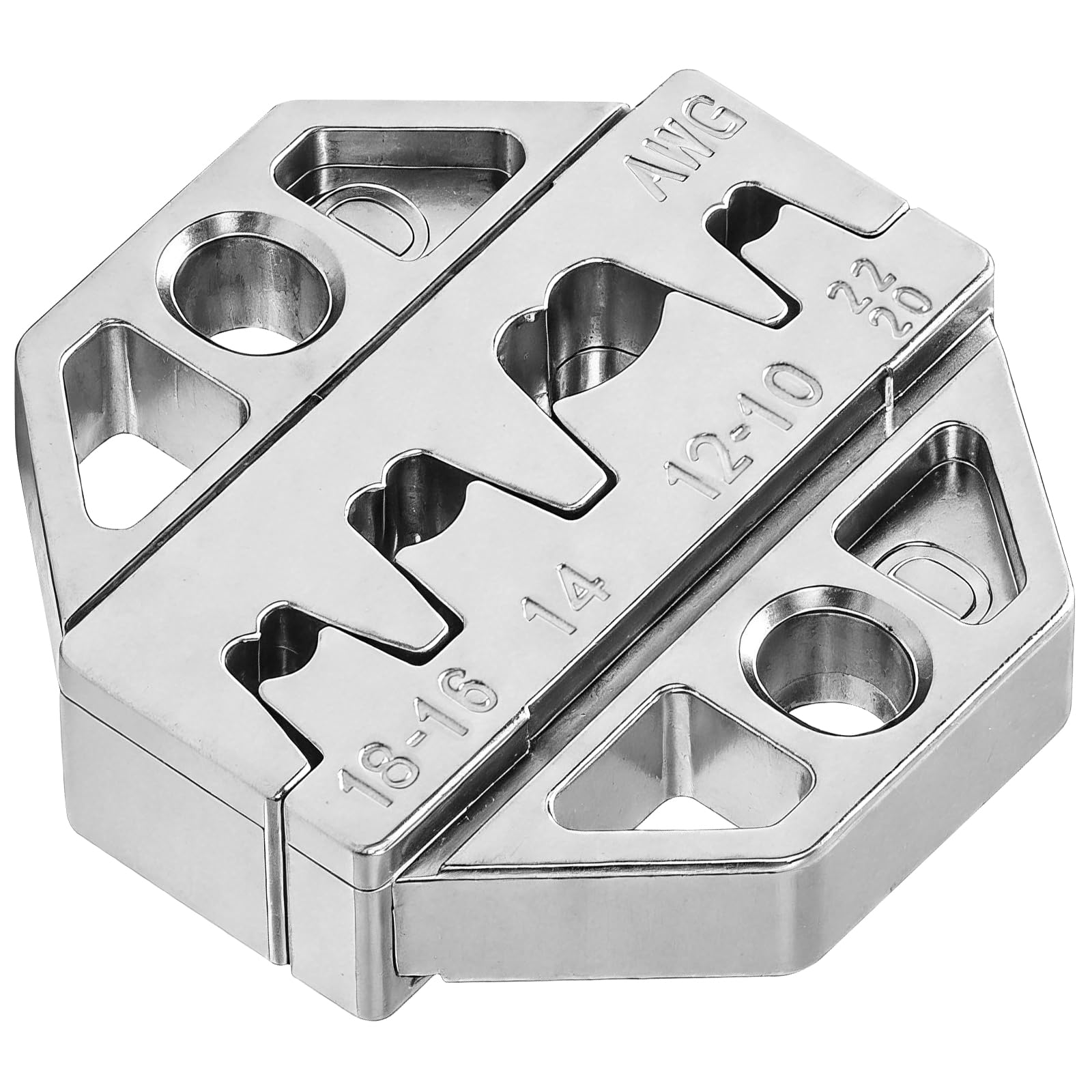 Haisstronica crimp tool die for 10-14mm² cables (AWG 10-6) and heavy-duty industrial connectors.