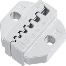 Haisstronica crimper dies for AWG 10-20 wire terminals, designed for precision crimps in automotive/DIY projects.