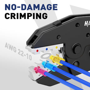 Quick Change Jaws Crimping Tool for Heat Shrink Wire Connectors AWG 22-10