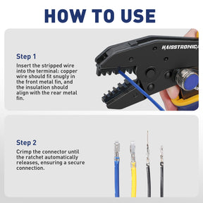 Quick Change Jaws Crimping Tool for Dupont Connectors AWG 28-16