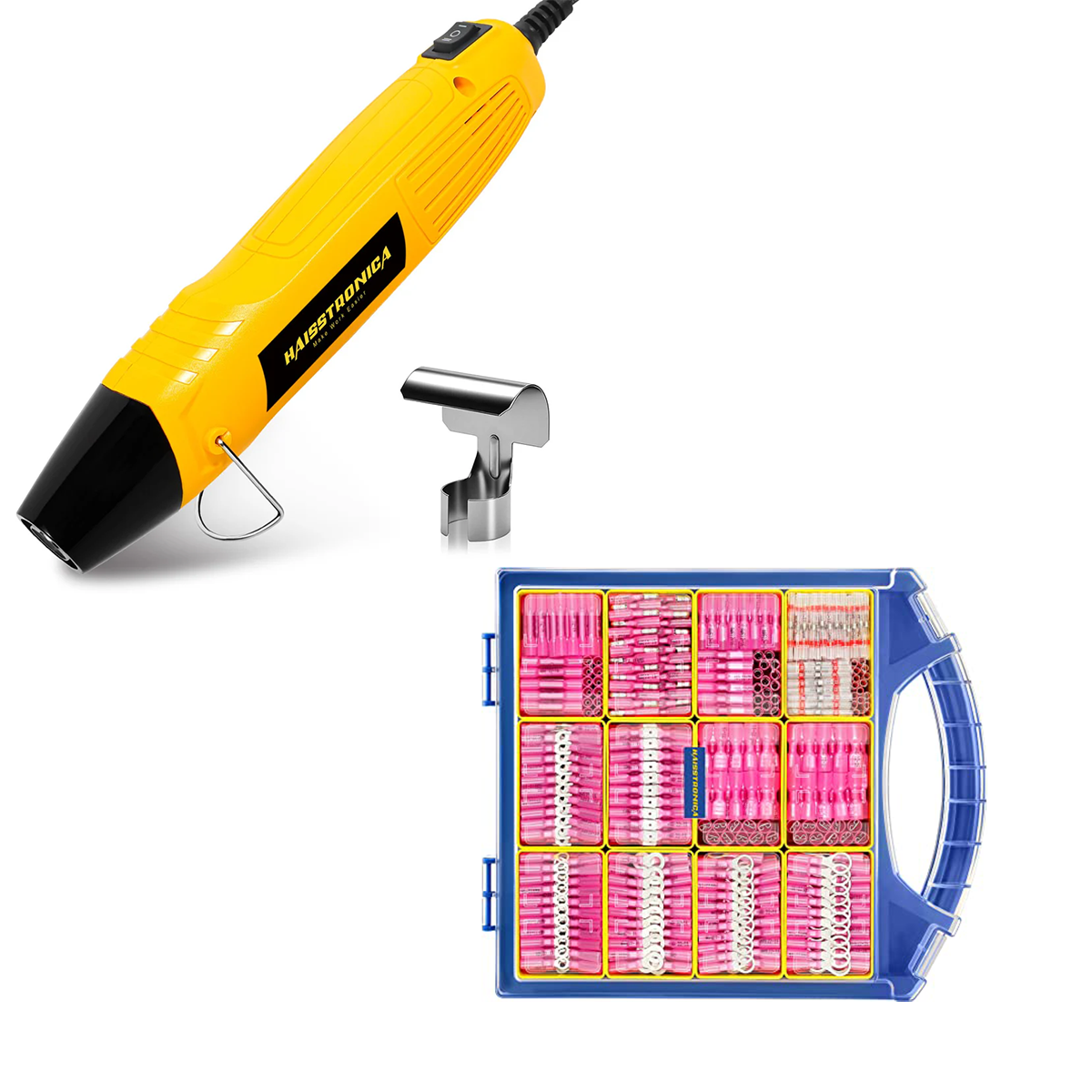 Mini Heat Gun 350W & Mixed Heat Shrink Wire Connectors