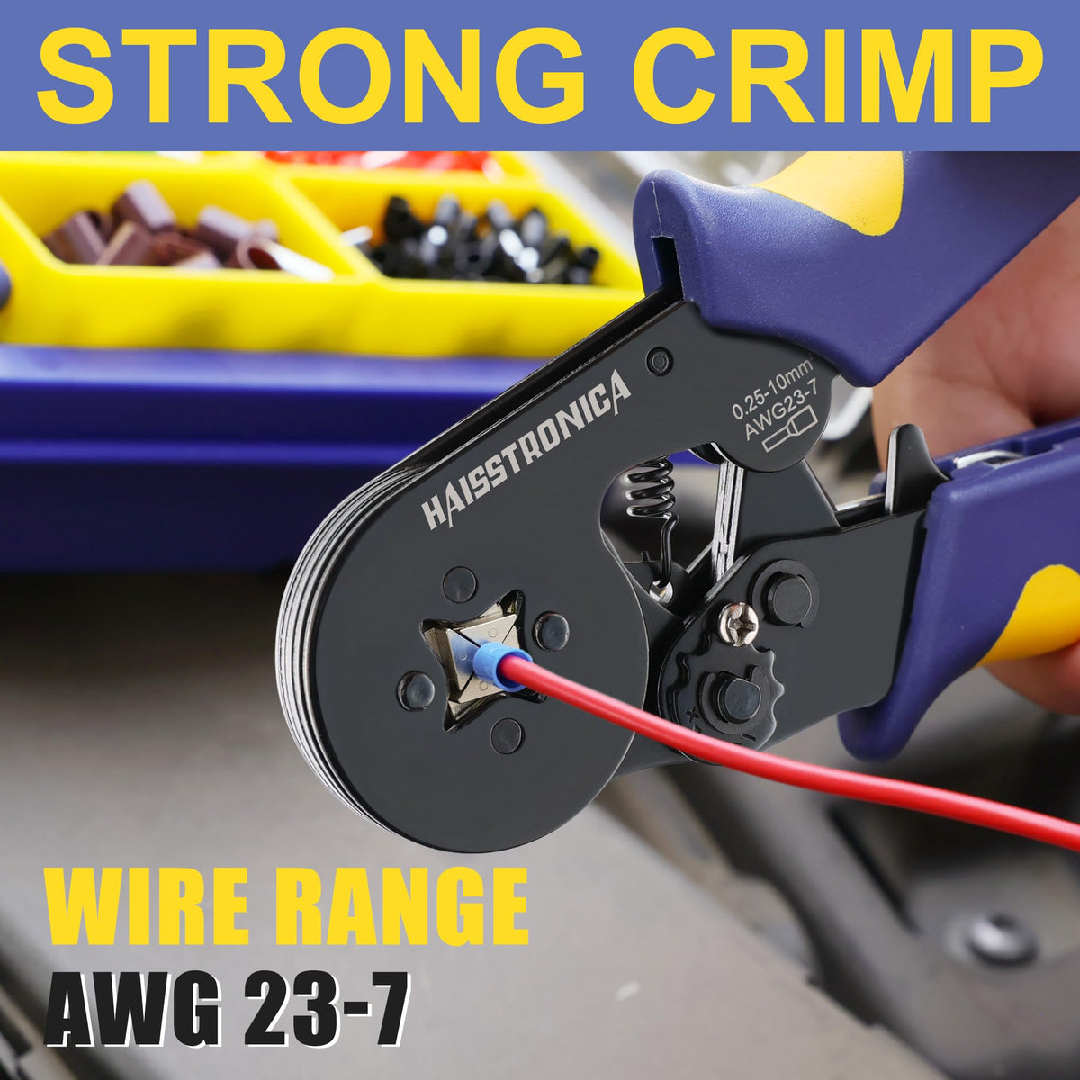 Ferrules Crimper AWG 23-7+Wire Stripper +2500PCS Terminals Kits