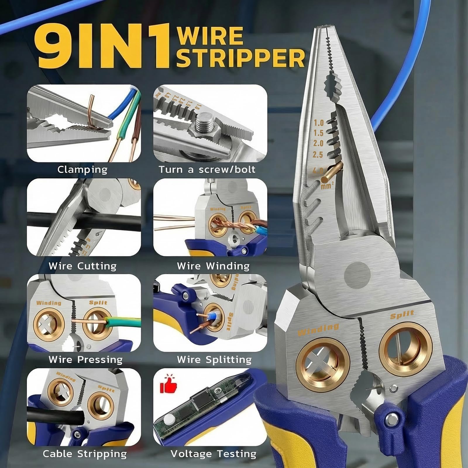Garage Upgrade Kit - 9-in-1 Rechargeable Wire Stripper + Heat Shrink Tubing