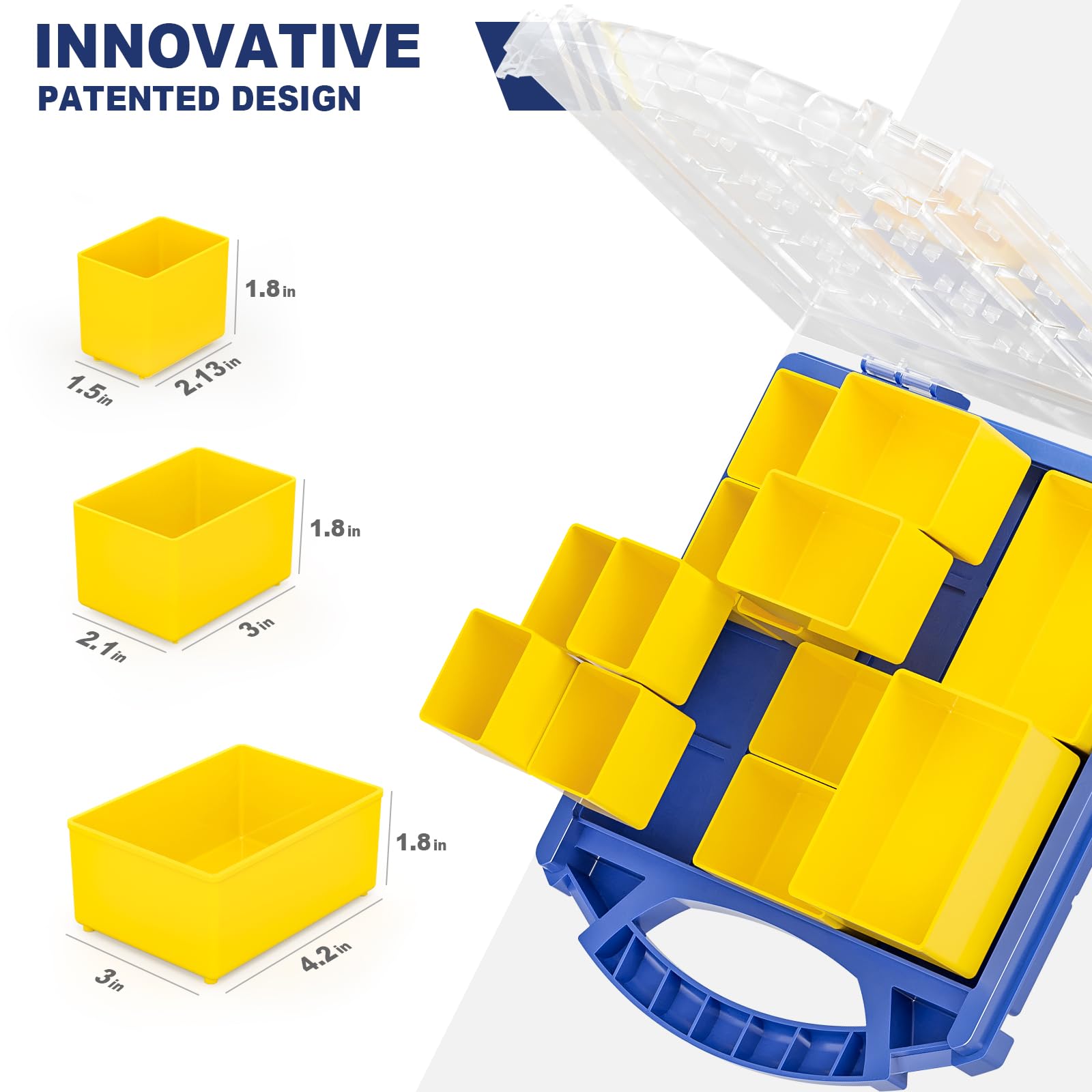 Haisstronica Organization Removable Storage Bins