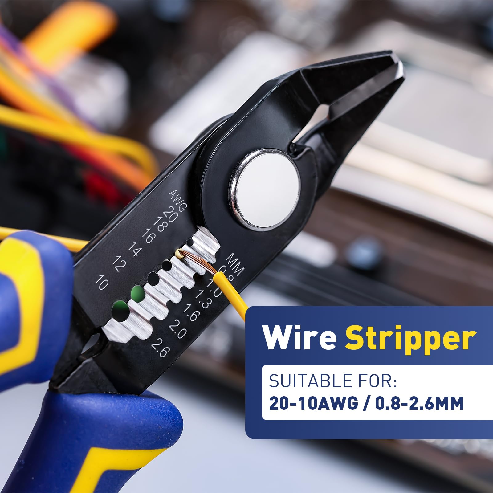 🔥Clearance🔥 3 in 1 Cutter/Stripper/Crimping 6-inch Precision Flush Pliers