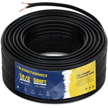 Haisstronica 12/2 low voltage landscape wire, 500ft pure copper, ideal for outdoor lighting cable and garden installations.