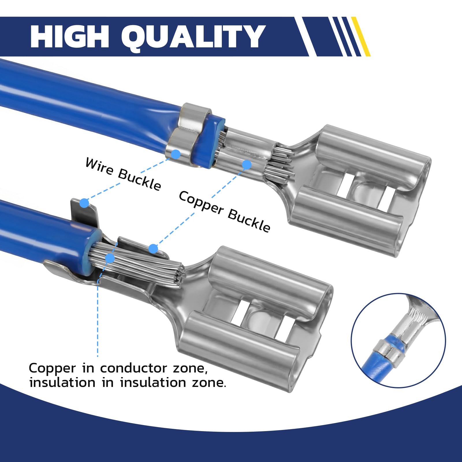 Brass Open Barrel Terminals with Crimping Tool