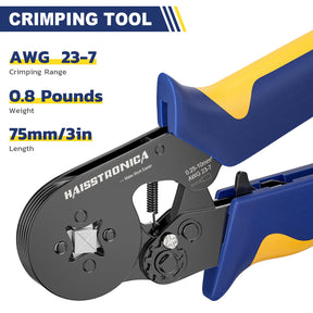 Wire Ferrule Crimping Tool For AWG 23-10, AWG 23-7, AWG 28-7