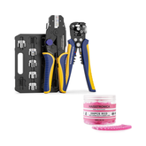 8PCS Tool Set & 200 PCS Butt Connectors AWG 22-16