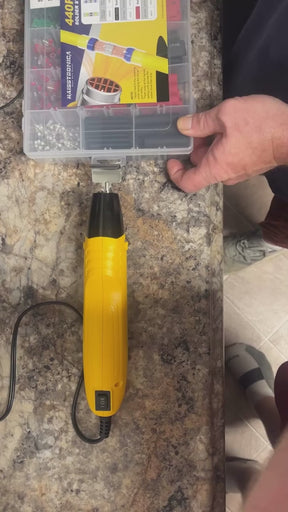 All in One Set - Heat Gun with Solder Seal Wire Connectors, 3:1 Heat Shrink Tubing