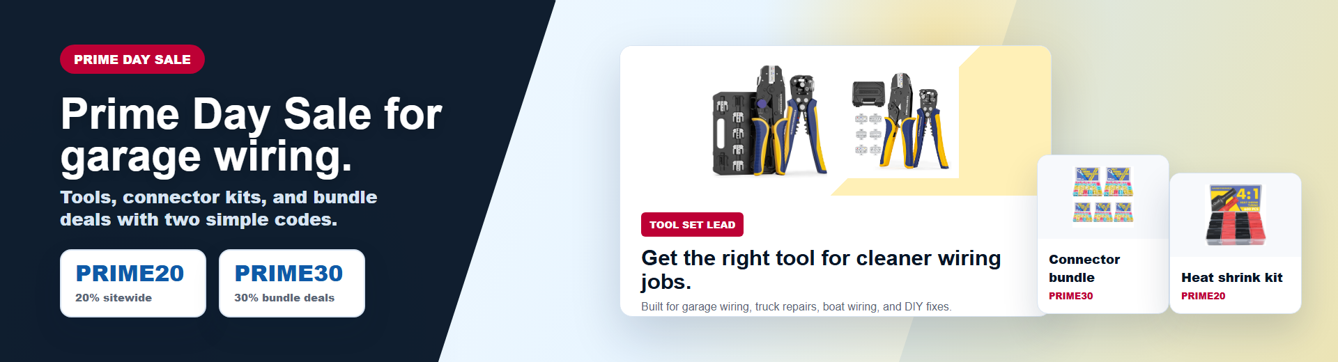 Prime Day Sale homepage desktop banner