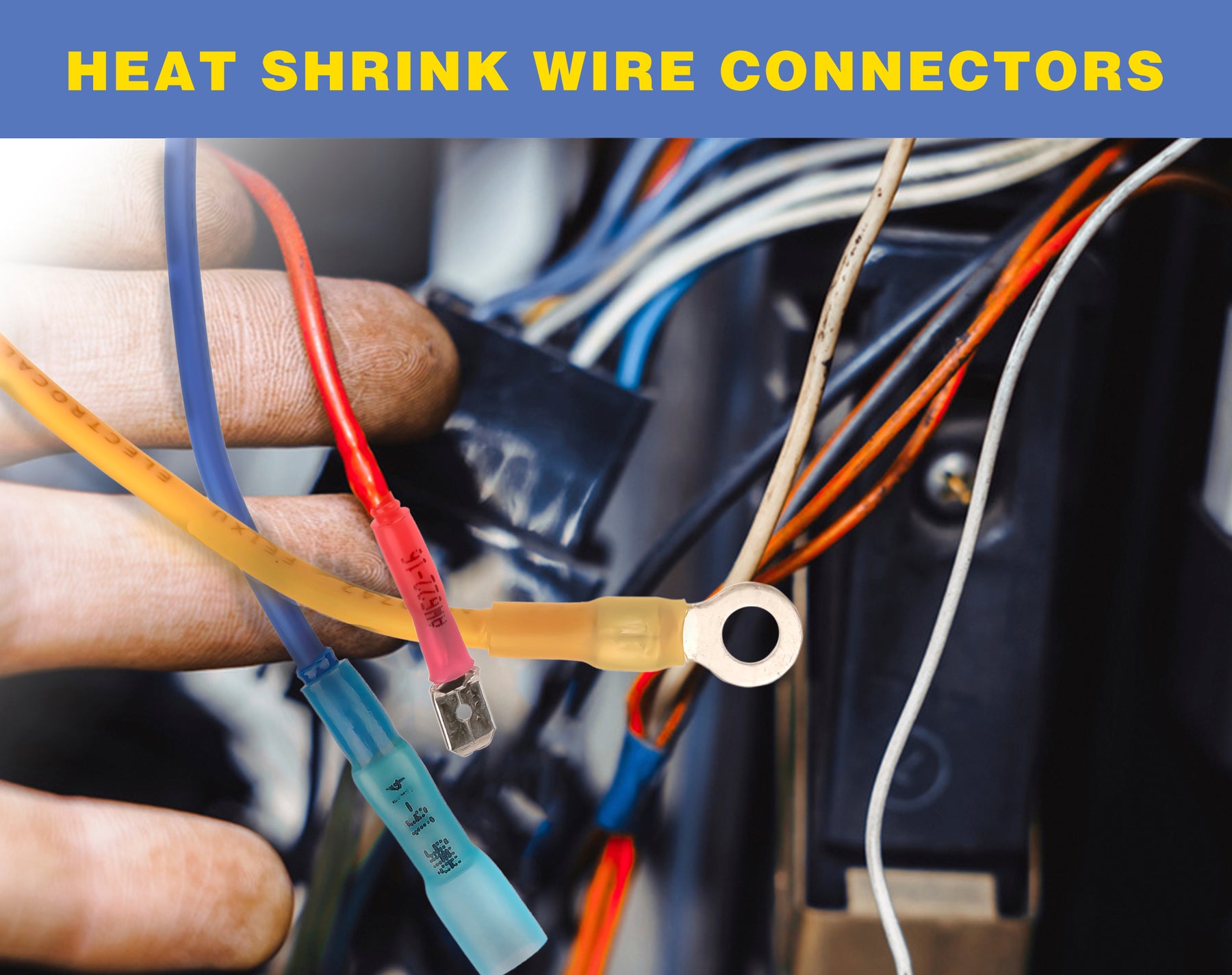 200PCS Marine Grade Heat Shrink Butt Connectors | Waterproof Wire Connectors | Tinned Red Copper